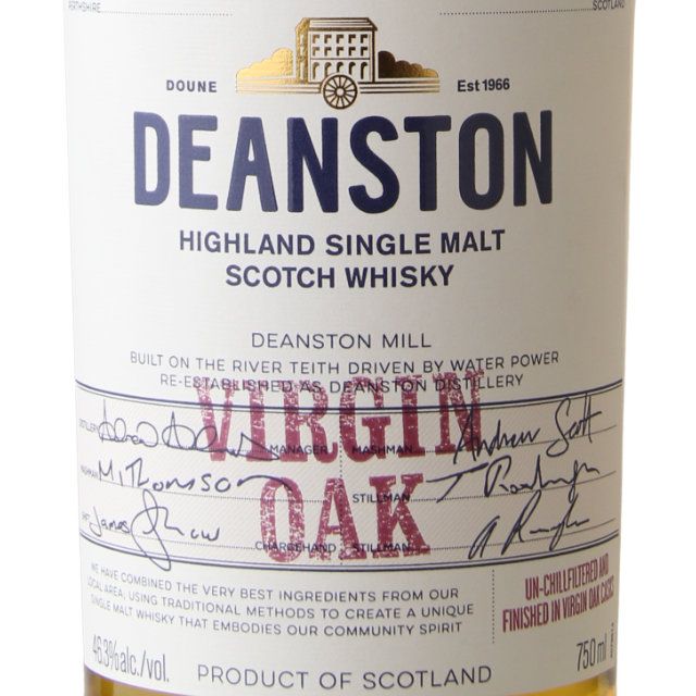 Deanston Virgin Oak Single Highland Malt Scotch Whisky / 750 ml