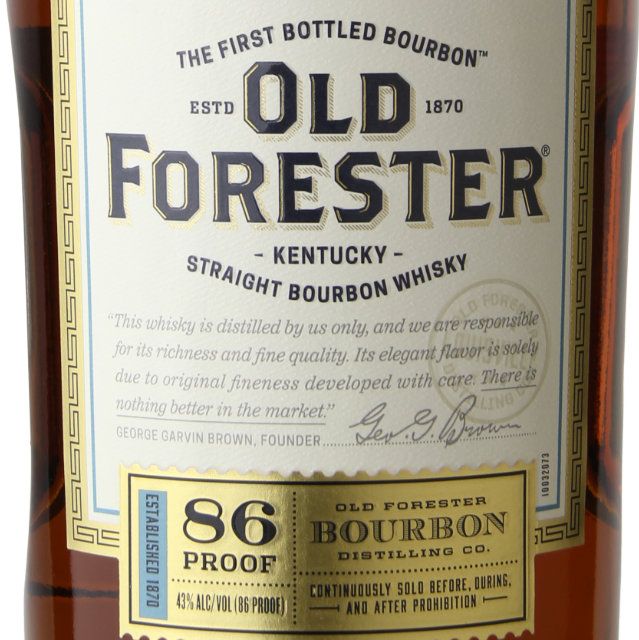 Old Forester 86 proof Bourbon / 1.75 Ltr
