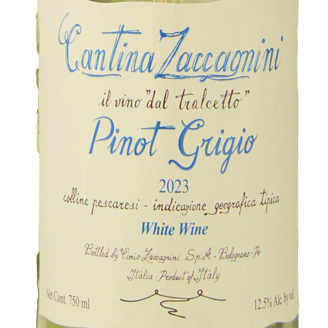 Cantina Zaccagnini Pinot Grigio / 750 ml