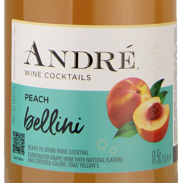 Andre Peach Bellini Wine Cocktail / 750 ml