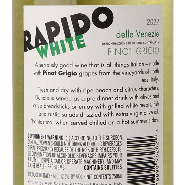 Rapido White Pinot Grigio / 750mL