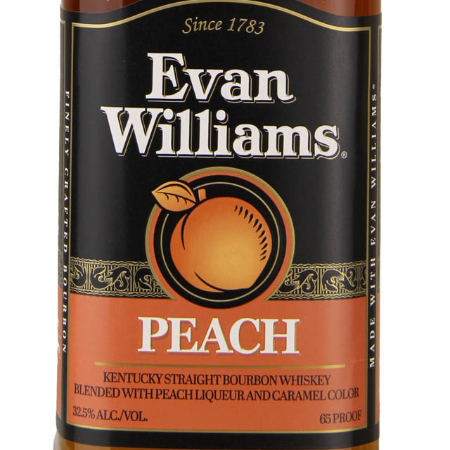 Evan Williams Peach Flavored Kentucky Liqueur / 750 ml
