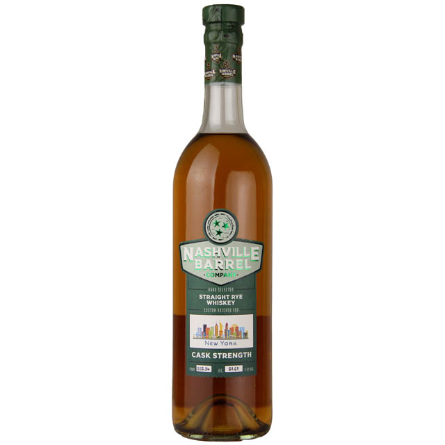 Nashville Barrel Company Cask Strength Straight Rye Whiskey / 750mL