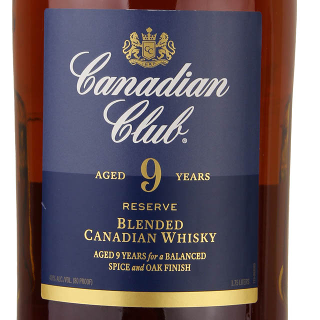 Canadian Club 9yr Reserve Blended Canadian Whisky / 1.75L
