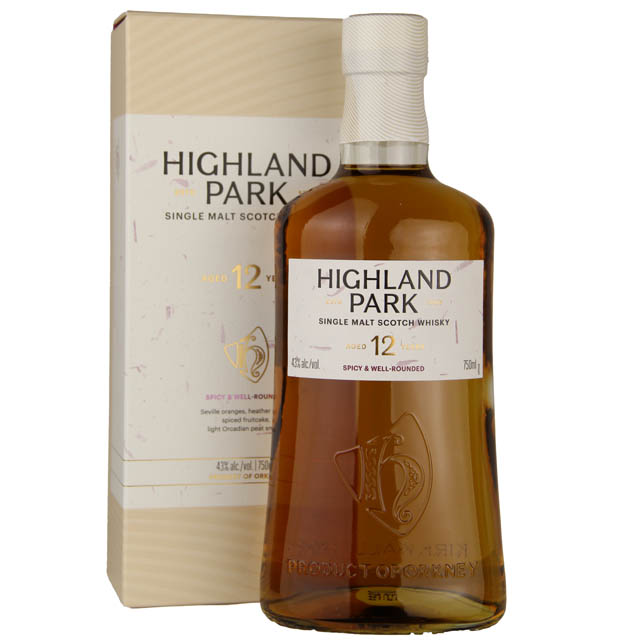 Highland Park 12yr Single Malt Scotch Whisky  / 750 ml