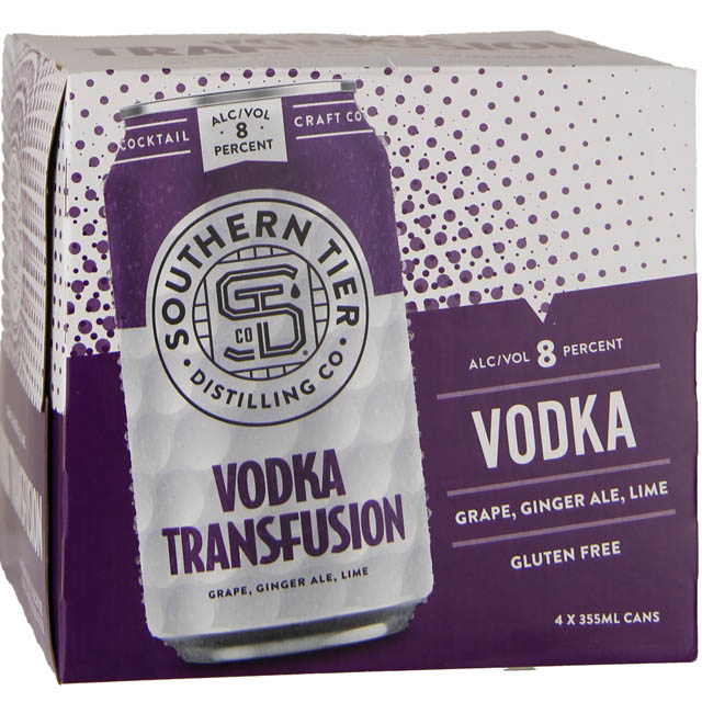 Southern Tier Distilling Company Vodka Transfusion 4 Pack / 4-355 ml