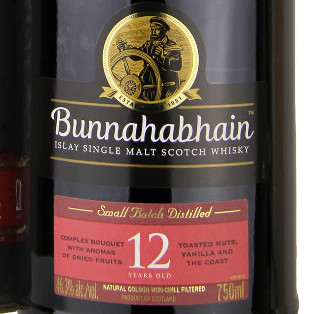 Bunnahabhain 12 Year Islay Single Malt Scotch Whisky / 750 ml
