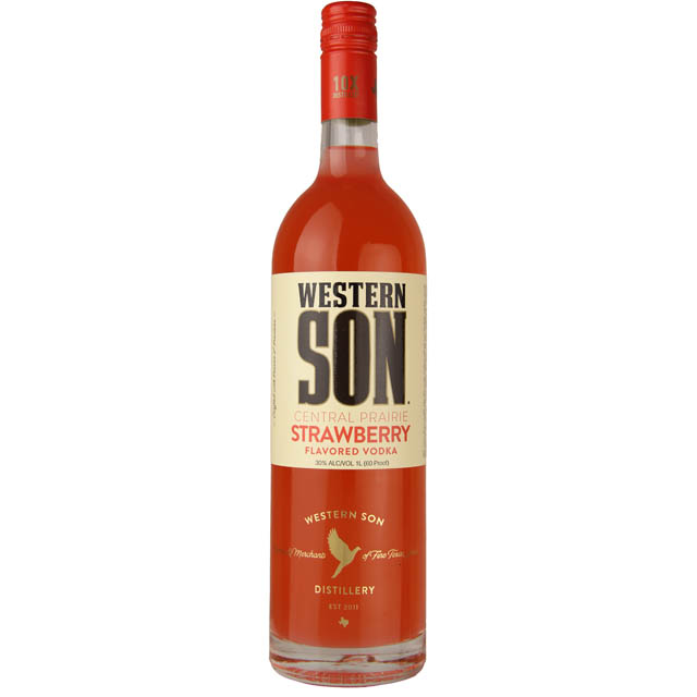Western Son Central Prairie Strawberry Flavored Vodka / Ltr