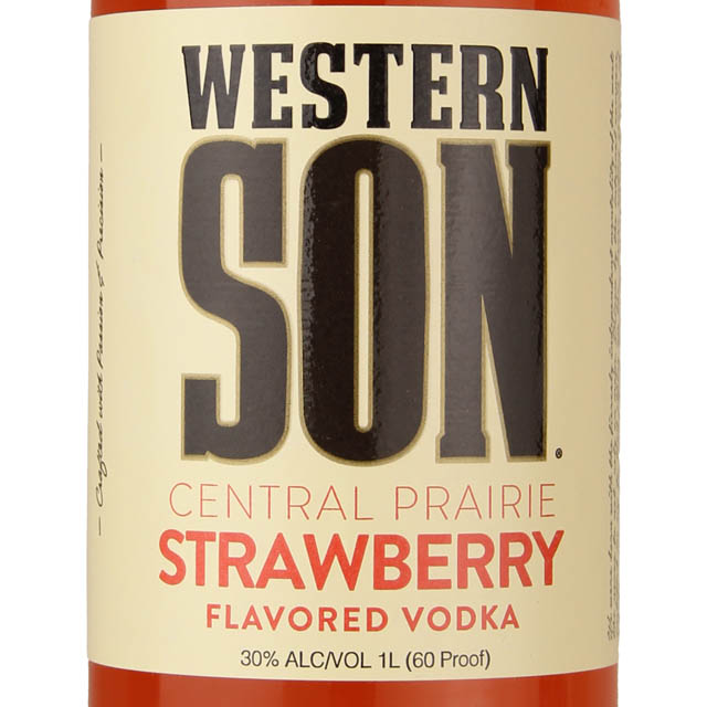 Western Son Central Prairie Strawberry Flavored Vodka / Ltr