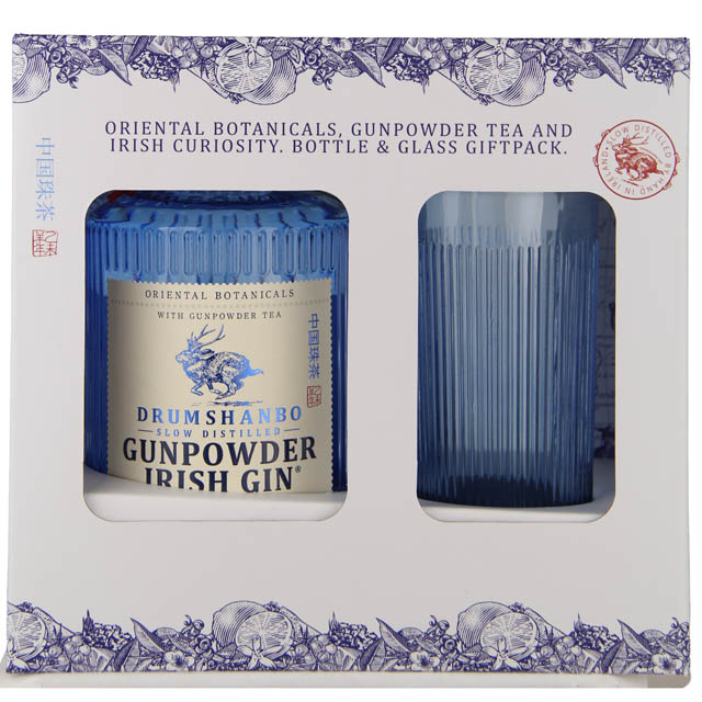 Drumshanbo Gunpowder Irish Gin Gift Set with Glass / 750ml