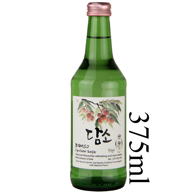 Damso Lyche Soju - (Half Bottle) / 375mL