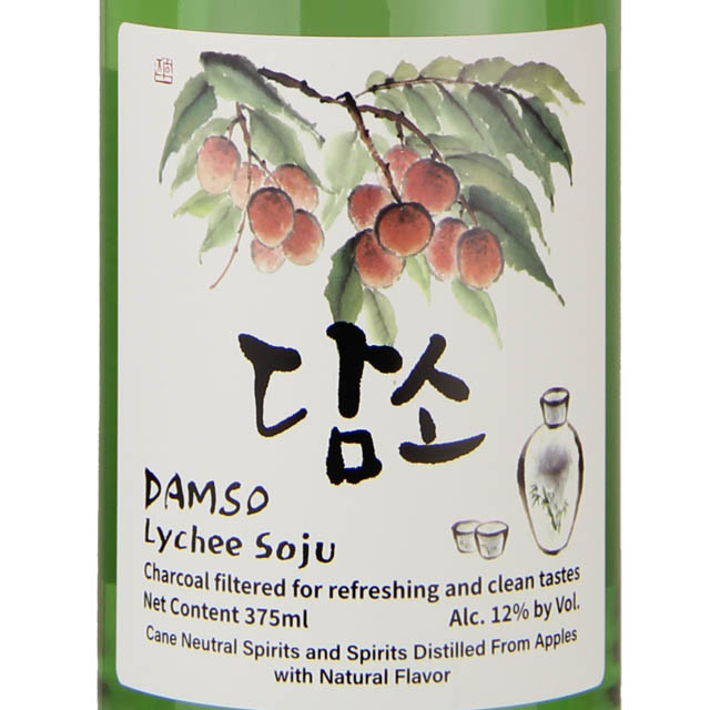 Damso Lyche Soju - (Half Bottle) / 375mL