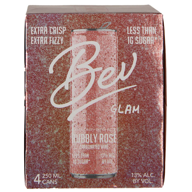 Bev Glam Sparkling Rose 4 Pack / 4-250mL