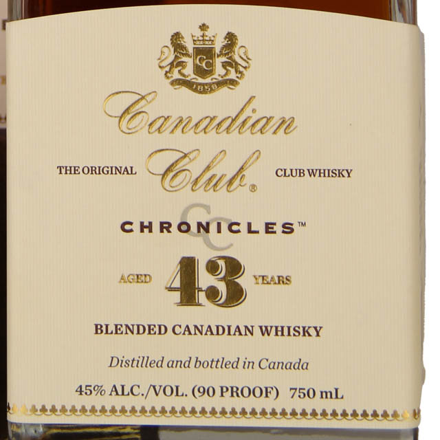 Canadian Club Chronicles 43 Yr Canadian Whisky / 750mL