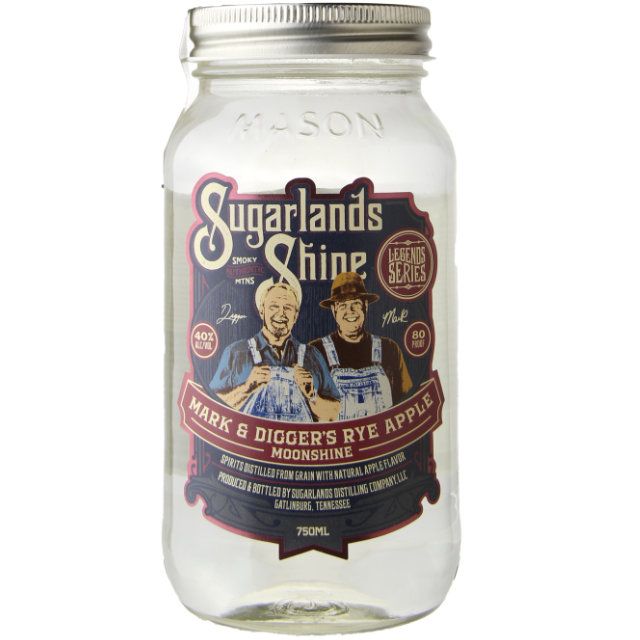 Sugarlands Shine Mark &amp; Digger's Rye Apple Flavored Moonshine / 750mL