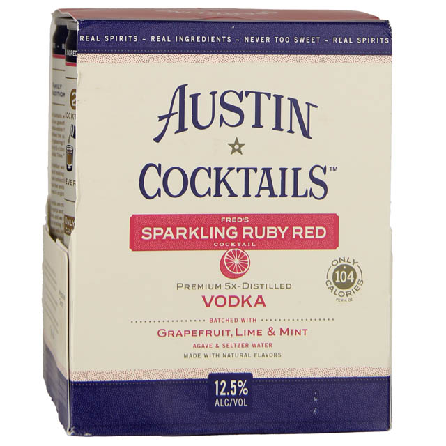 Austin Cocktails Fred's Ruby Red 4 Pack/ 4-250mL