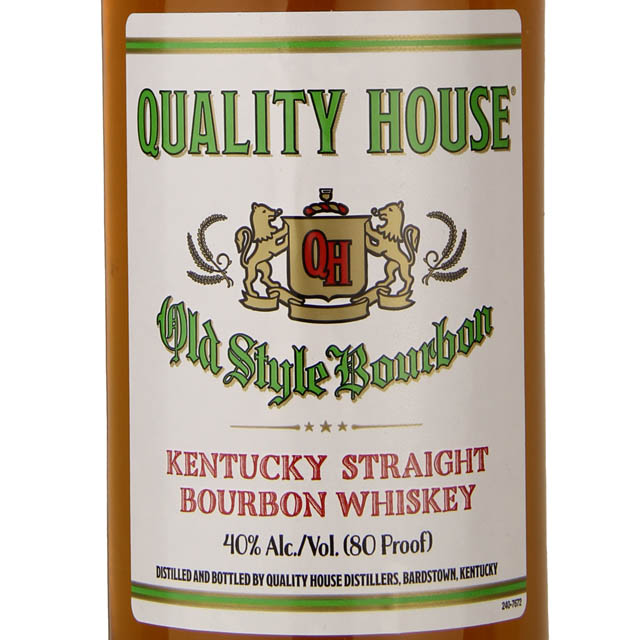Quality House Old Style White Label Bourbon / Ltr