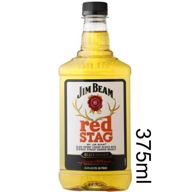 Jim Beam Red Stag Black Cherry Flavored Bourbon Whiskey - (Half Bottle) / 375ml