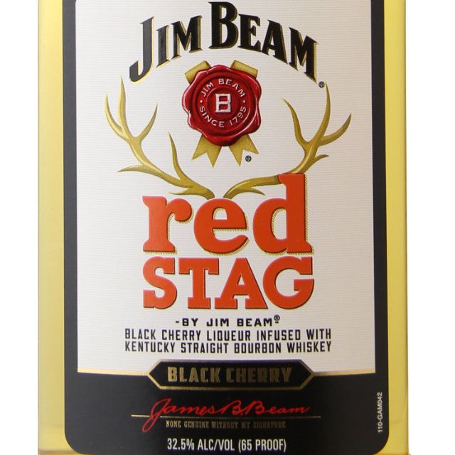 Jim Beam Red Stag Black Cherry Flavored Bourbon Whiskey - (Half Bottle) / 375ml