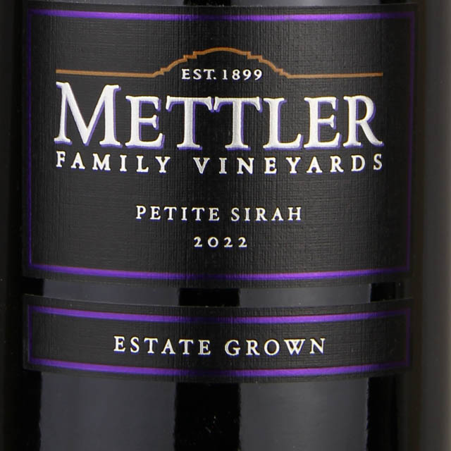 Mettler Family Vineyards Petite Sirah / 750 ml