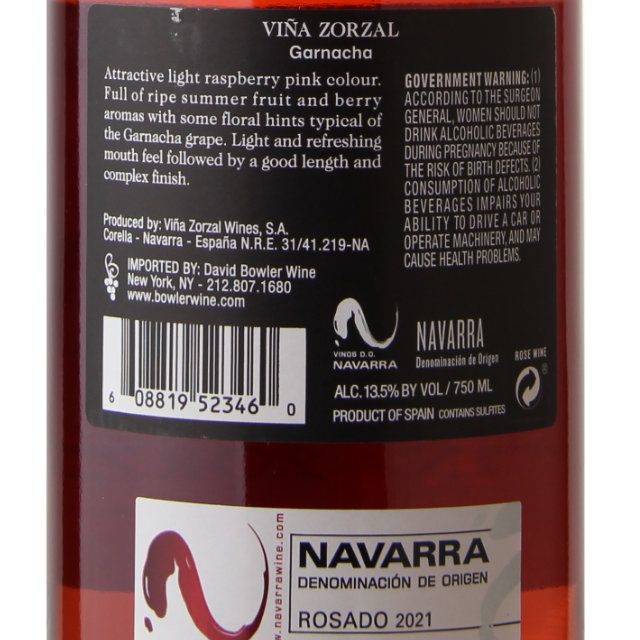 Vina Zorzal Garnacha Rose / 750mL
