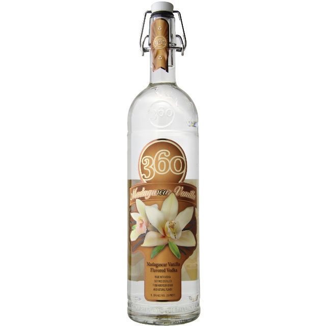 360 Madagascar Vanilla Flavored Vodka / Ltr