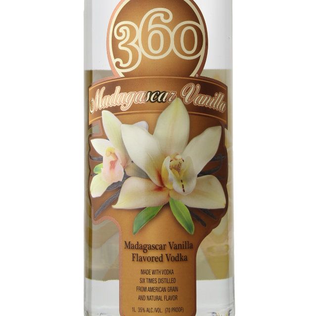 360 Madagascar Vanilla Flavored Vodka / Ltr