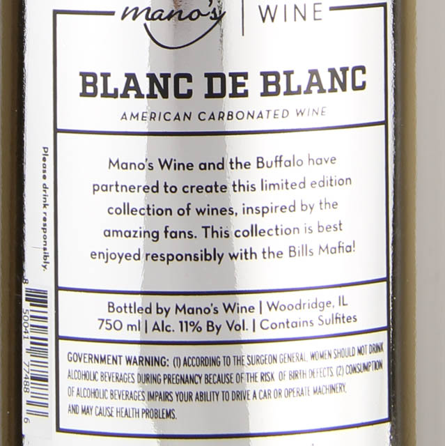 Mano's Buffalo Bills Blanc de Blanc / 750mL