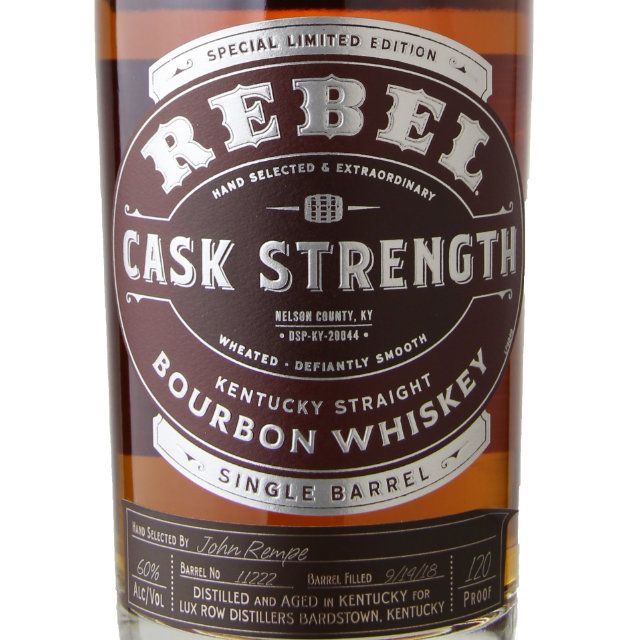 Rebel Yell Cask Strength Single Barrel Kentucky Straight Bourbon Whiskey / 750 ml