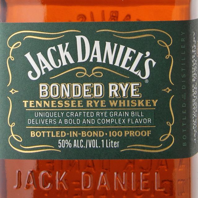 Jack Daniel's Bonded Rye Whiskey / Ltr