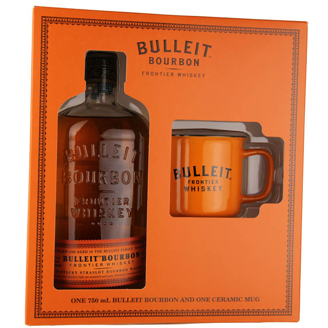 Bulleit Bourbon Gift Set with Ceramic Mug / 750 ml