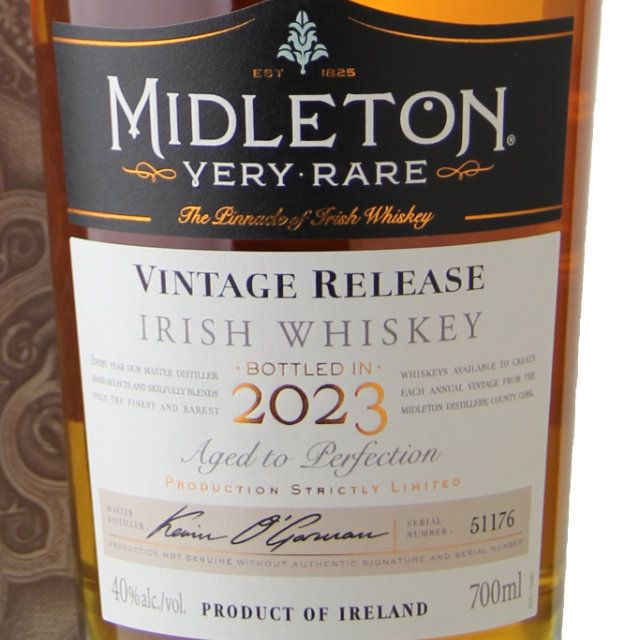Midleton Very Rare Vintage Irish Whisky / 700 ml
