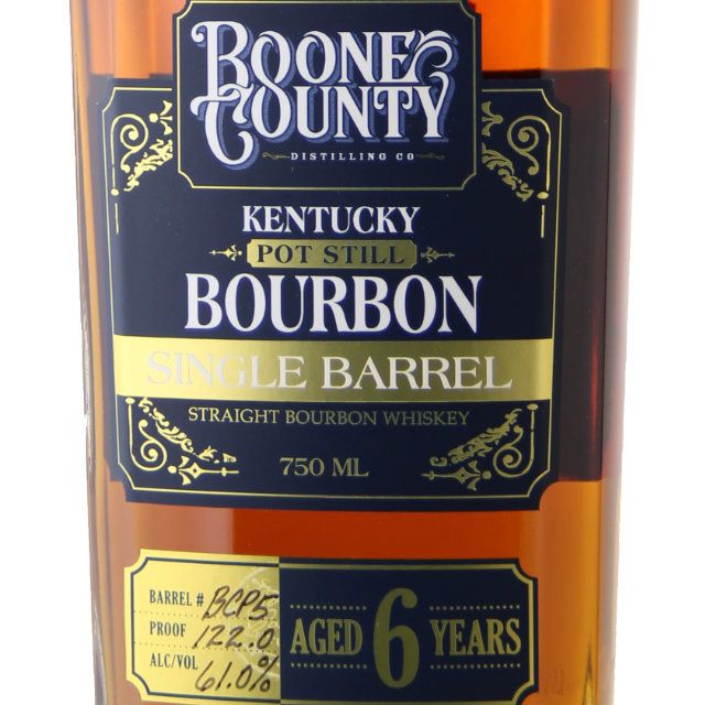 Boone County Distilling Company Single Barrel Pot Still Kentucky Straight Bourbon Whiskey / 750mL