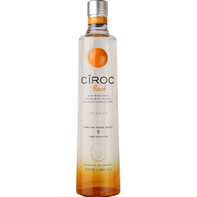 Ciroc Peach Flavored Vodka / 750mL