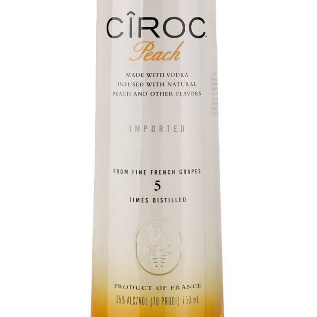 Ciroc Peach Flavored Vodka / 750mL
