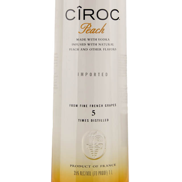 Ciroc Peach Flavored Vodka / Ltr