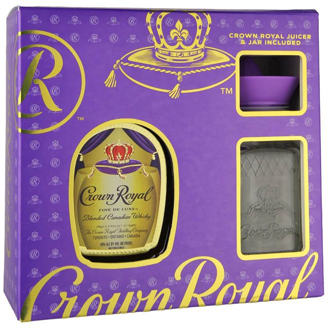 Crown Royal Canadian Whisky Gift Set with Juicer and Jar / 750 ml