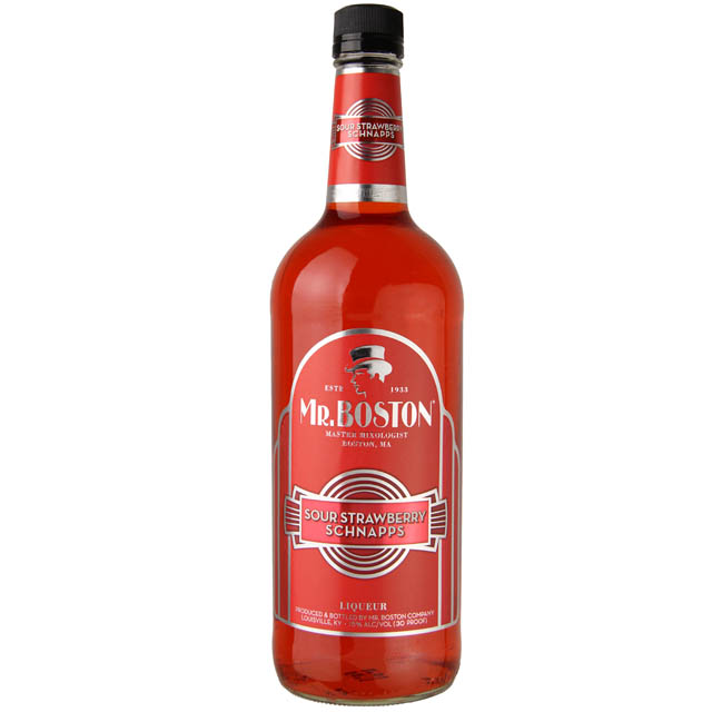 Mr. Boston Sour Strawberry Schnapps / Ltr