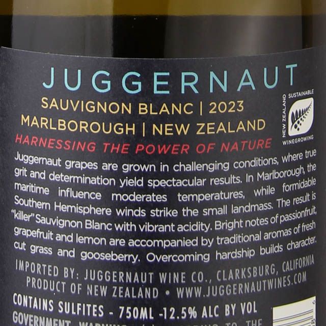 Juggernaut Sauvignon Blanc / 750ml
