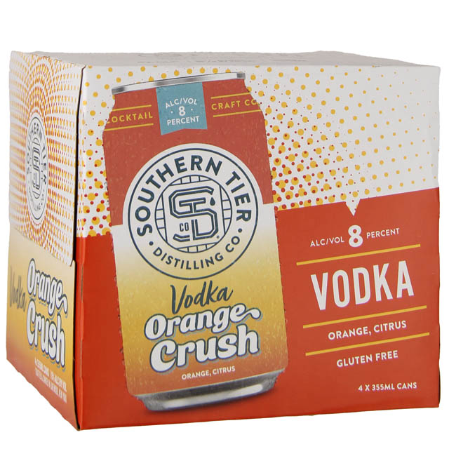 Southern Tier Distilling Company Vodka Orange Crush 4Pk / 4-355 ml