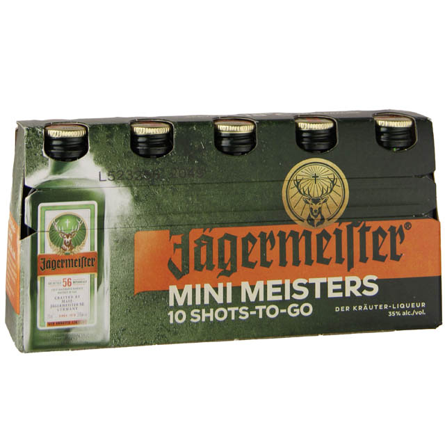 Jagermeister Mini Meister 10 Pack / 10-20mL