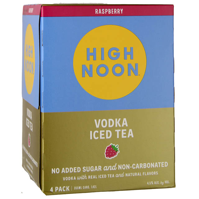 High Noon Raspberry Tea High Noon Vodka Iced Tea Raspberry Cans 4 Pk / 4-355mL - Marketview Liquor