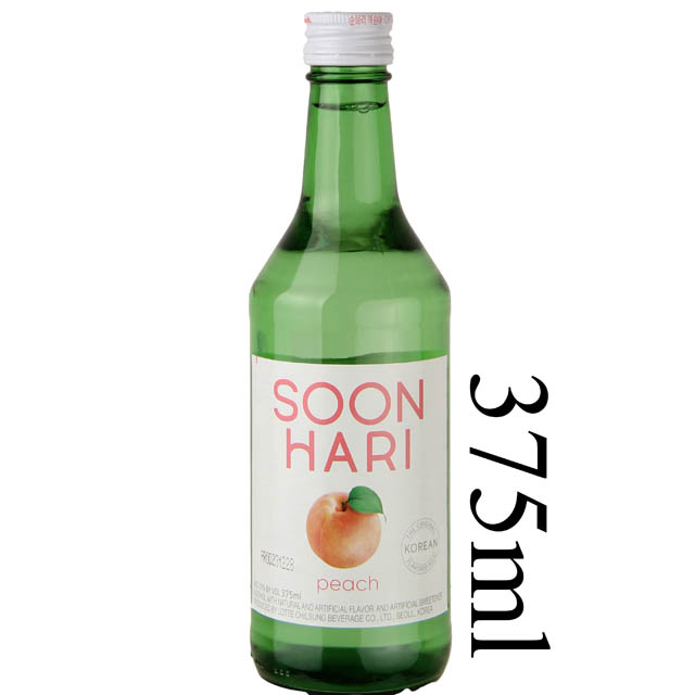 SoonHari Peach Soju  (Half Bottle) / 375mL