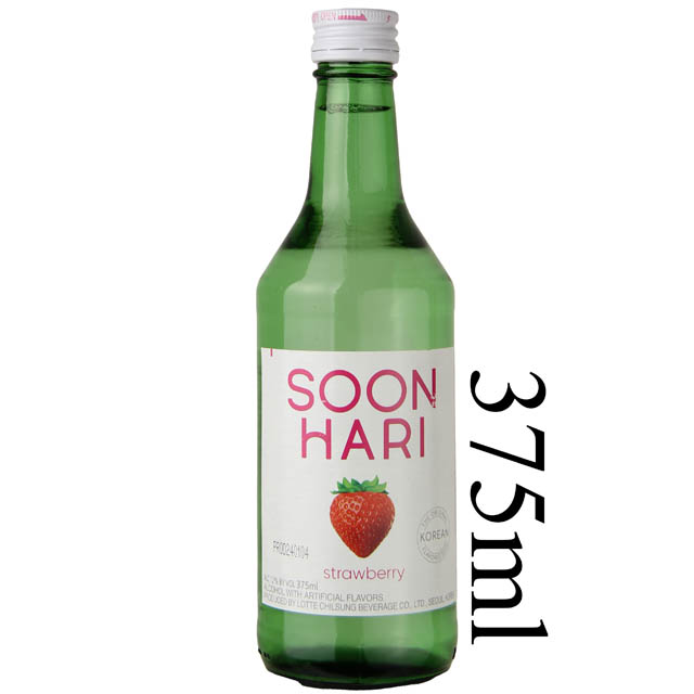 SoonHari Strawberry Soju (Half Bottle) / 375mL