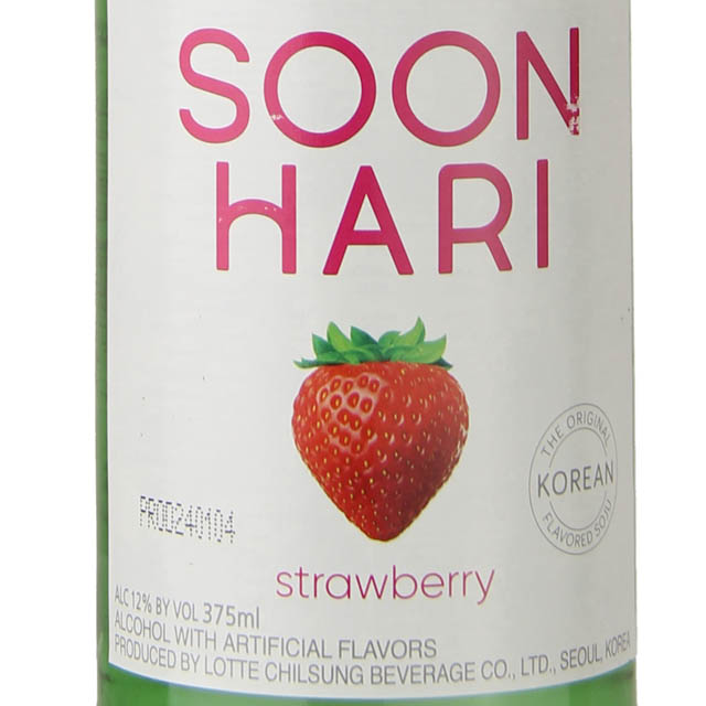 SoonHari Strawberry Soju (Half Bottle) / 375mL