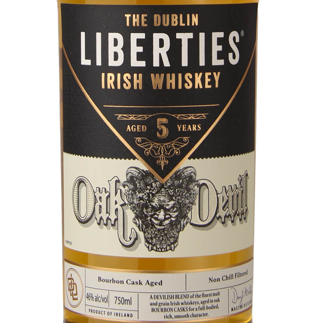 The Dublin Liberties Oak Devil 5 Year Irish Whiskey / 750ml