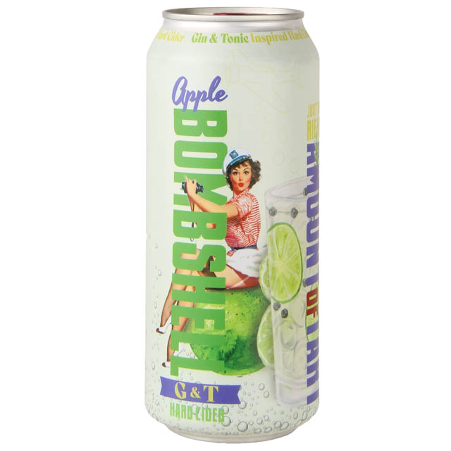 Three Brothers Bombshell Apple Gin &amp; Tonic Hard Cider / 473mL