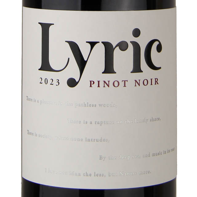 Lyric Pinot Noir / 750mL