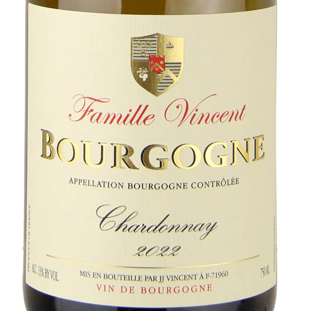 J.J. Vincent Bourgogne Chardonnay / 750mL