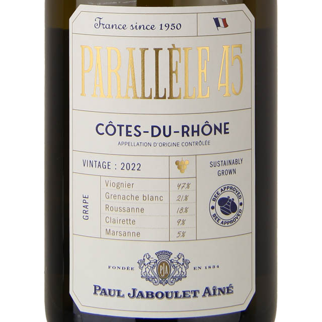 Jaboulet 'Parallele 45' Cotes du Rhone White / 750 ml